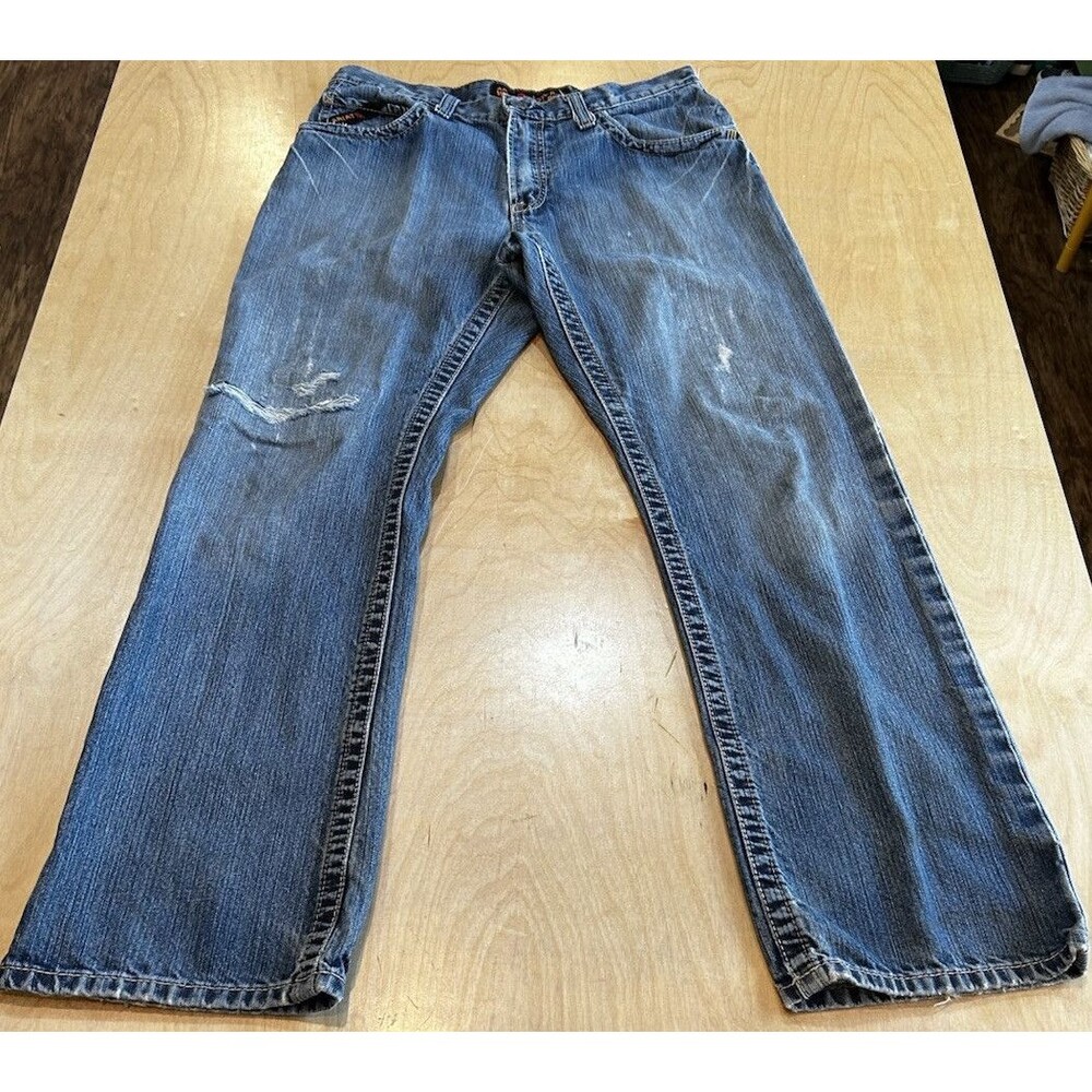 Ariat FR Low Rise M4 Boot Fire Resistant Jeans Mens 32x32 Cat 2 2112 Stains